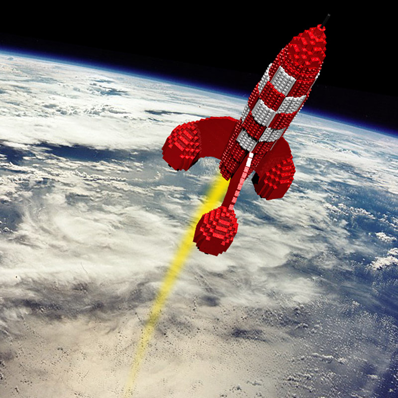 lego tintin rocket